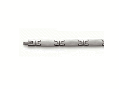 Bracelet acier argent