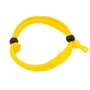 Bracelet blanc en polyester Jaunejaune