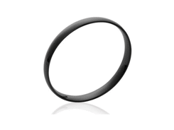 Bracelet céramique faceté noir