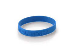 Bracelet silicone classique, logo en creux