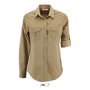 Chemise sol's burma women Ecru naturelChâtaigne