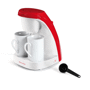 Cafetière bicolore 1 à 2 tasses Au choixrouge/blanc