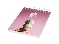 Cahier avec spirale sur le haut