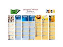 Calendrier bancaire contrecollé BARNABE