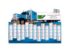 Calendrier bancaire contrecollé CAMION