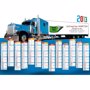 Calendrier bancaire contrecollé CAMION QuadriQuadri