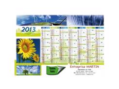 Calendrier bancaire contrecollé DURABLE