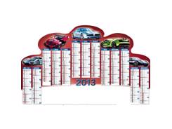 Calendrier bancaire contrecollé JACKY