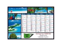 Calendrier bancaire contrecollé JEANNE