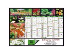 Calendrier bancaire contrecollé JULIETTE