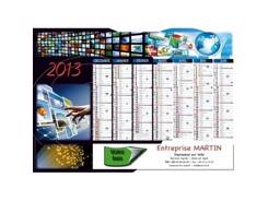 Calendrier bancaire contrecollé MULTIMEDIAS