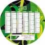 Calendrier bancaire contrecollé TOUT ROND QuadriQuadri