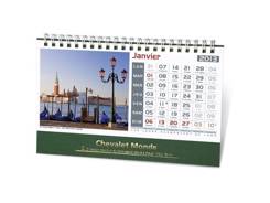 Calendrier chevalet spirale