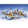Mini calendrier de l'avent personnalisé Au choixVillage enneigé