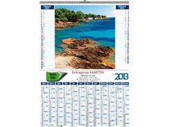 Calendrier mural Illustré COTES FRANCAISES