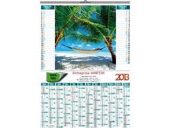 Calendrier mural Illustré DOUCEUR DES ILES