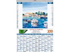 Calendrier mural Illustré FRONT DE MER