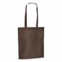 Tote bag non tissé anses longues MarronMarron foncé