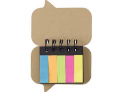 Carnet à spirale avec papiers