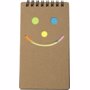 Carnet à spirale cartonné sourire Marronbrun