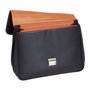 cartable en cuir Au choixNoir et orange