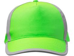 Casquette 5 panneaux munie de bandes réfléchissant
