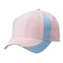 Casquette 6 Panneaux Roserose clair/bleu clai