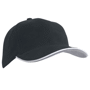Casquette 6 Panneaux bi-couleur Noirnoir/blanc/gris fonc