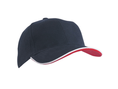 Casquette 6 Panneaux bi-couleur