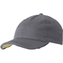 Casquette 6 panneaux dessous Vichy Au choixgris foncé/jaune