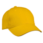 Casquette 6 panneaux personnalisée publicitaire Au choixjaune doré