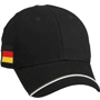Casquette Allemagne 6 panneaux Au choixnoir/blanc/jaune