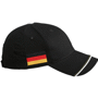 Casquette Allemagne 6 panneaux Au choixnoir/blanc/jaune