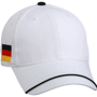 Casquette Allemagne 6 panneaux Au choixblanc/noir/jaune