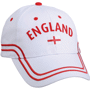 Casquette Angleterre 6 panneaux Au choixblanc/rouge