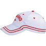 Casquette Angleterre 6 panneaux Au choixblanc/rouge
