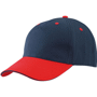 Casquette avec visière sandwich Bleubleu marine/rouge/bl