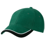 Casquette bande large avec visière Vertvert foncé/blanc/noi