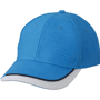 Casquette bande large avec visière Au choixbleu aqua/bleu marin