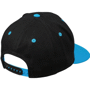 Casquette bicolor 6 panneaux Noirnoir/bleu pacifique