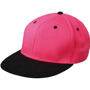Casquette bicolor 6 panneaux Au choixrose/noir