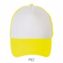 Casquette 5 panneaux Bubble JauneBlanc / Jaune fluo