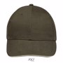Casquette 6 panneaux Buffalo Ecru naturelArmy / Beige