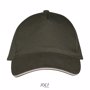 Casquette 5 panneaux Long Beach Ecru naturelArmy / Beige