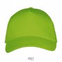 Casquette 5 panneaux Long Beach VertLime