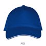Casquette 5 panneaux Long Beach BlancRoyal / Blanc