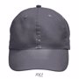 Casquette 6 panneaux microfibre Meteor GrisGris foncé