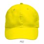 Casquette 6 panneaux microfibre Meteor JauneJaune fluo