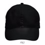 Casquette 6 panneaux microfibre Meteor NoirNoir