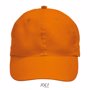 Casquette 6 panneaux microfibre Meteor OrangeOrange Fluo